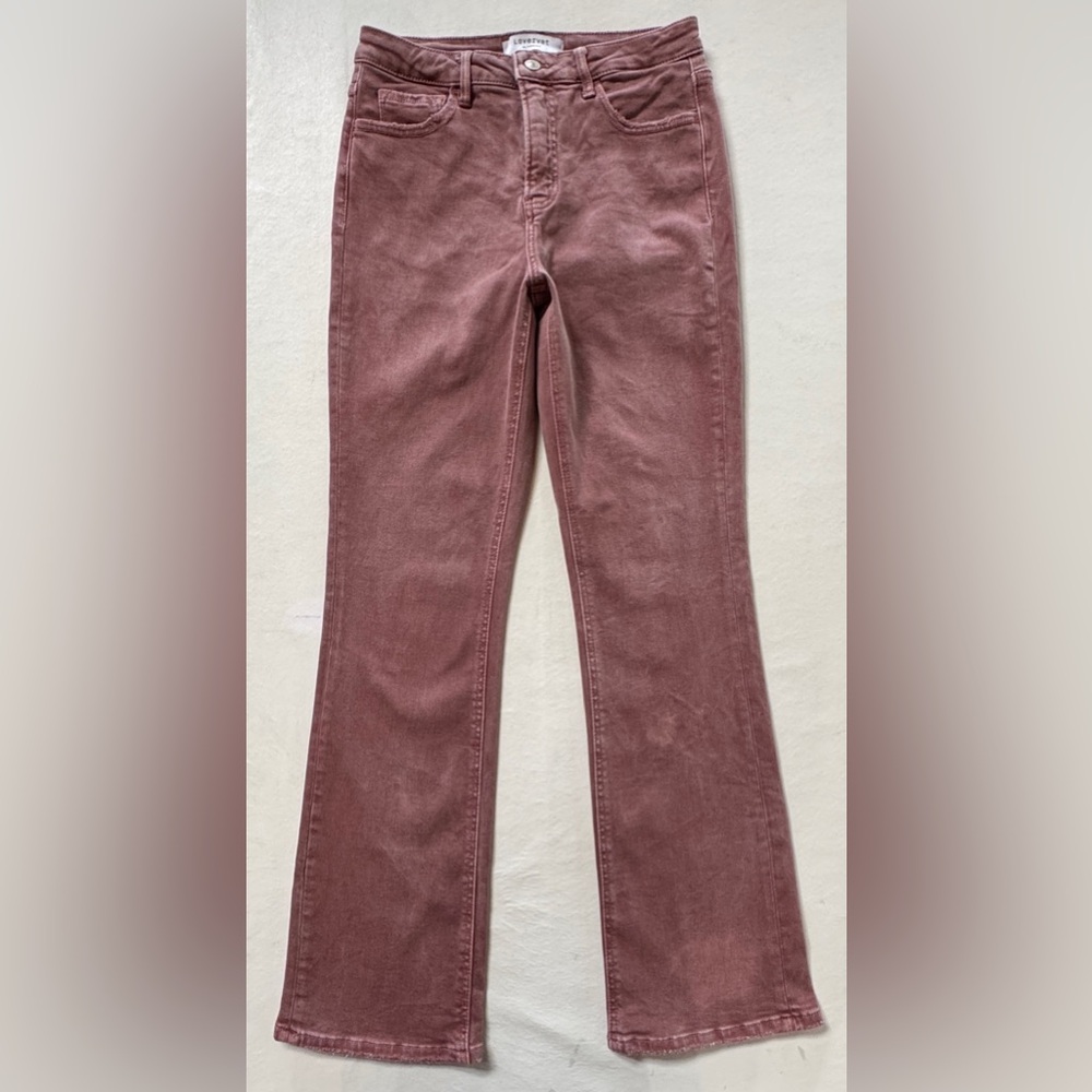 LOVERVET by Vervet High-Waist Boot Factory Fade Wine (29/9) - Picture 3 of 17